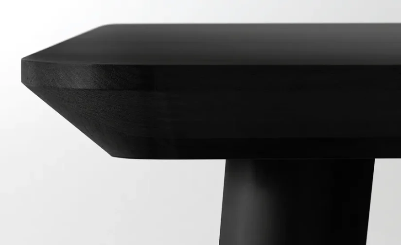 میز روکش مشکی/خاکستری سایز ۲۰۰x۷۸ ایکیا مدل LISABO