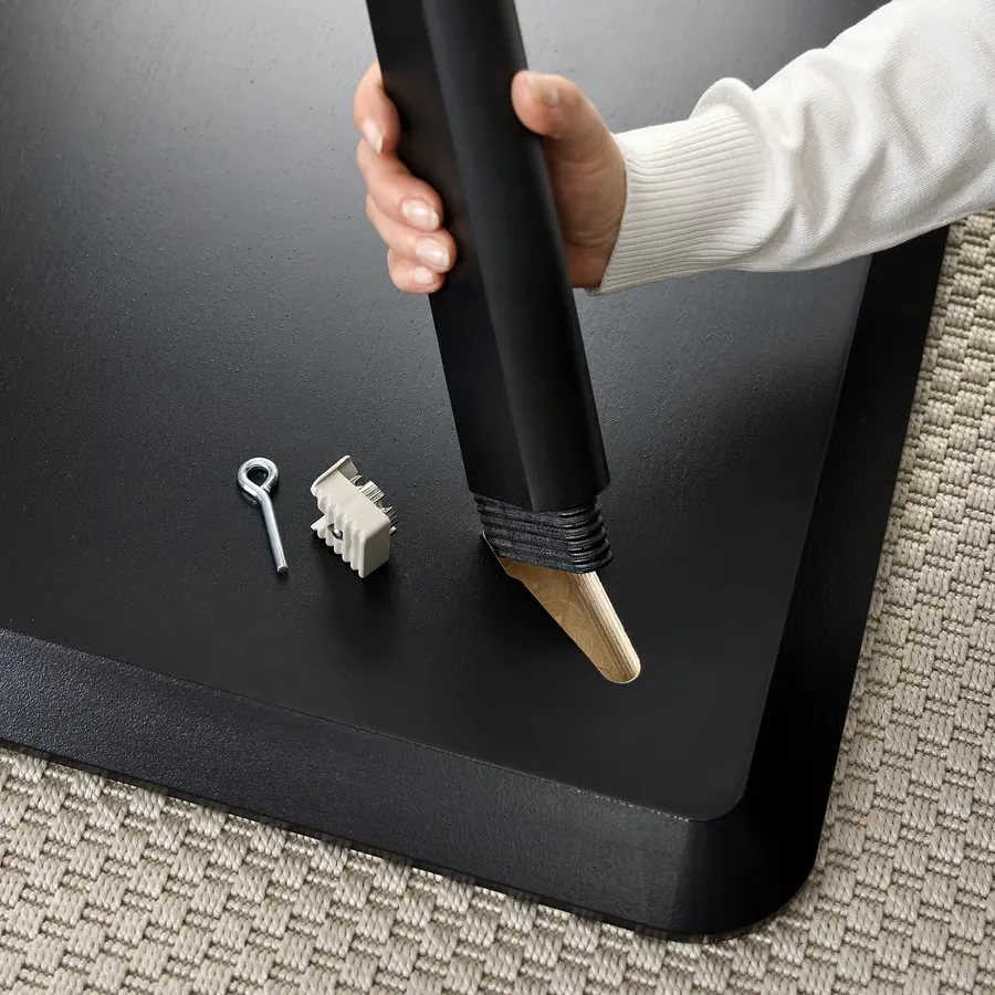 میز روکش مشکی/خاکستری سایز ۲۰۰x۷۸ ایکیا مدل LISABO