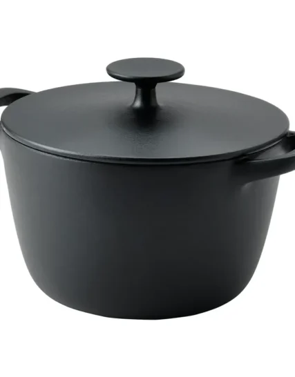 قابلمه با درب چدن لعاب‌دار مات/مشکی ۳ لیتری ایکیا مدل VARDAGEN