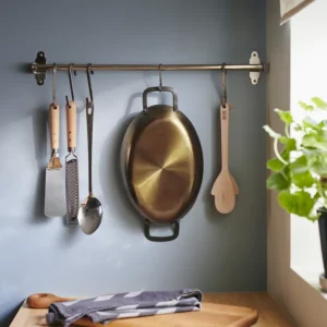 ماهیتابه بیضی شکل از جنس استیل کربنی ابعاد 32x22 ایکیا مدل VARDAGEN