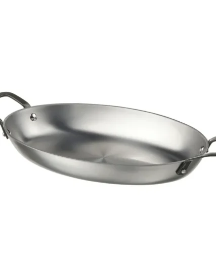 ماهیتابه بیضی شکل از جنس استیل کربنی ابعاد 32x22 ایکیا مدل VARDAGEN