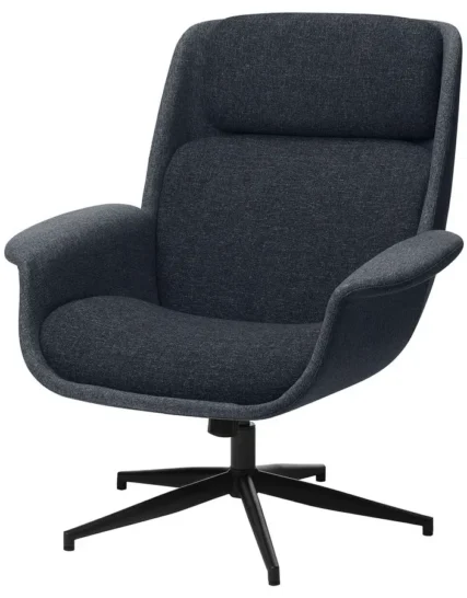 صندلی راحتی گردان رنگ خاکستری متوسط/خاکستری تیره گانارد ایکیا مدل ÄLEBY