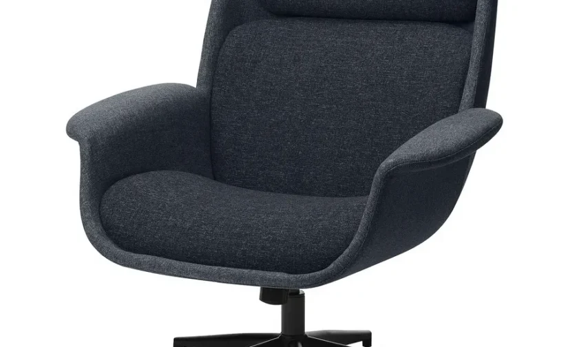 صندلی راحتی گردان رنگ خاکستری متوسط/خاکستری تیره گانارد ایکیا مدل ÄLEBY