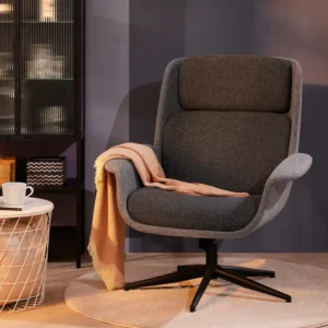 صندلی راحتی گردان رنگ خاکستری متوسط/خاکستری تیره گانارد ایکیا مدل ÄLEBY