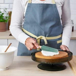 کفگیر مجموعه ۳ عددی چوبی/خاکستری تیره-سبز ایکیا مدل BÄCKRÖDING
