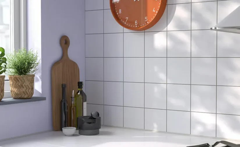 ساعت دیواری نارنجی سایز ۳۸ سانتی‌متر ایکیا مدل BONDIS