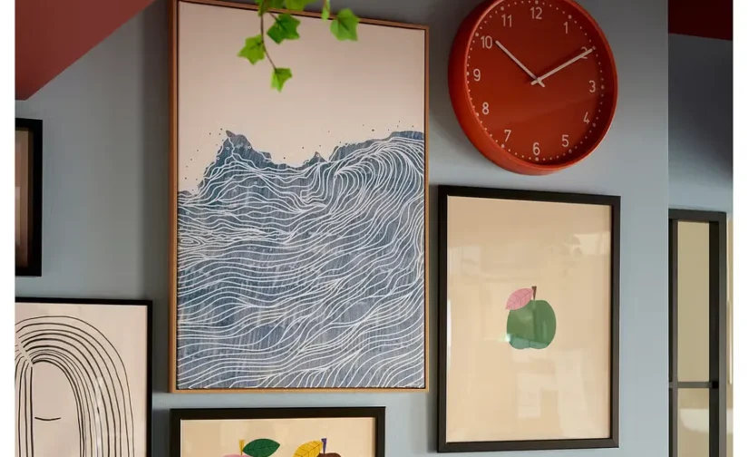 ساعت دیواری نارنجی سایز ۳۸ سانتی‌متر ایکیا مدل BONDIS