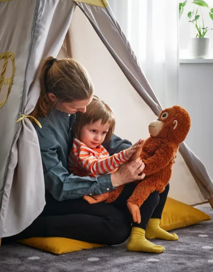 عروسک میمون پانچ ایکیا مدل DJUNGELSKOG