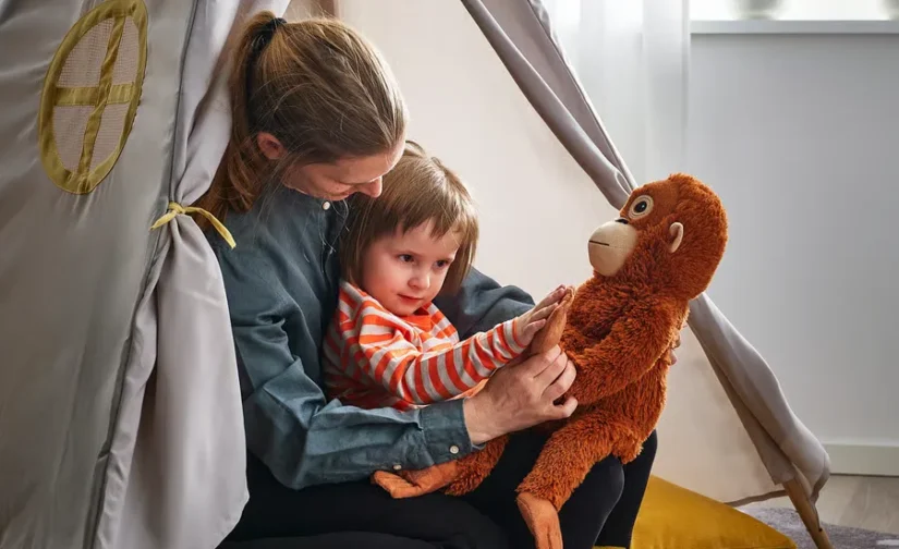 عروسک میمون پانچ ایکیا مدل DJUNGELSKOG