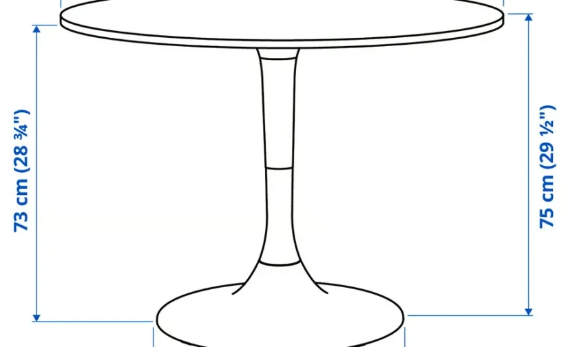 میز سفید سایز ۱۰۳ ایکیا مدل DOCKSTA