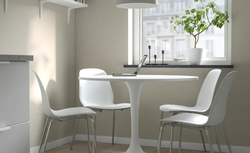 میز سفید سایز ۱۰۳ ایکیا مدل DOCKSTA