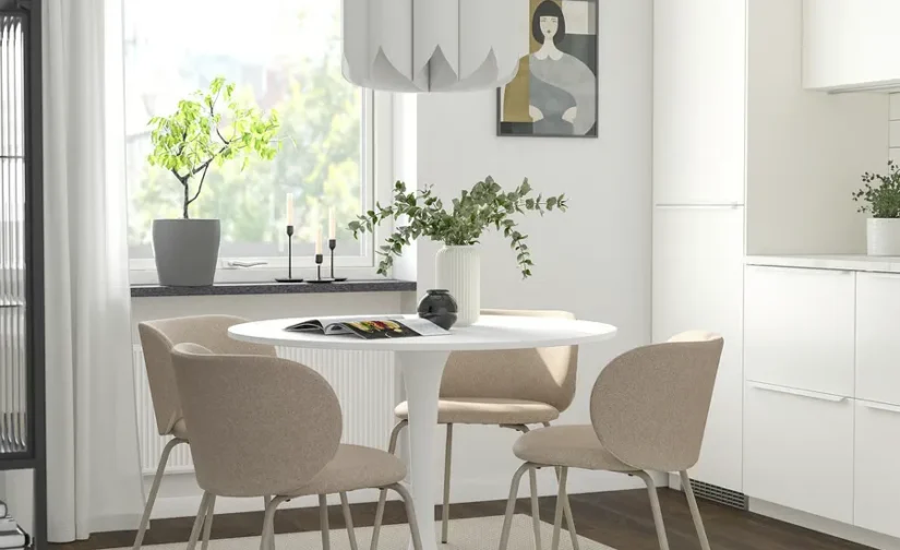 میز سفید سایز ۱۰۳ ایکیا مدل DOCKSTA