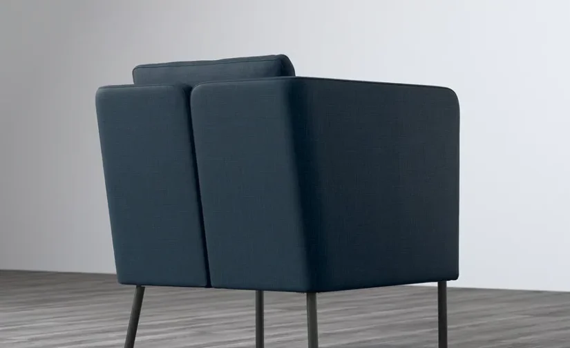 صندلی راحتی Skiftebo آبی تیره ایکیا مدل EKERÖ