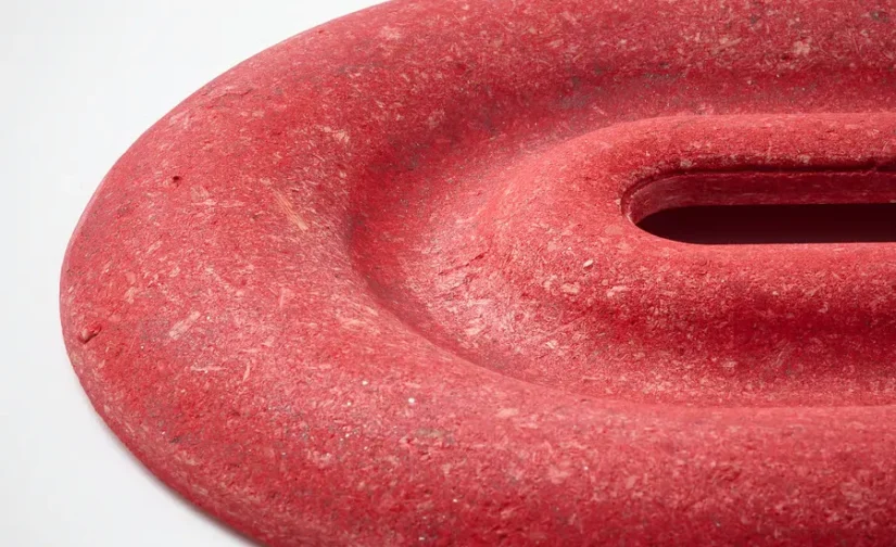 پایه قابلمه ست ۲ عددی بیضی/قرمز قهوهای روشن سایز ۲۶x۱۶ ایکیا مدل ELDSTJÄRT