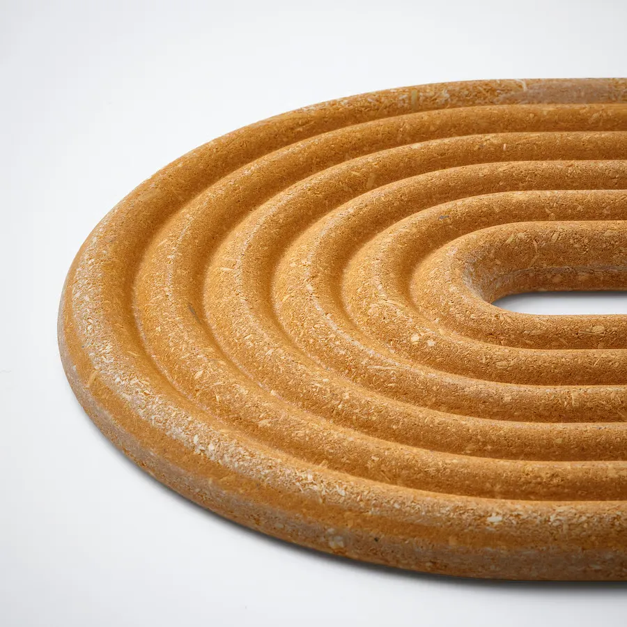 پایه قابلمه ست ۲ عددی بیضی/قرمز قهوهای روشن سایز ۲۶x۱۶ ایکیا مدل ELDSTJÄRT