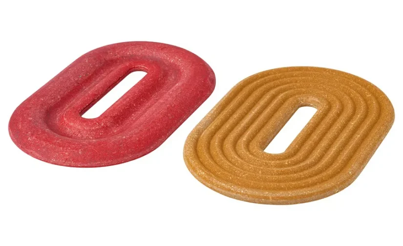 پایه قابلمه ست ۲ عددی بیضی/قرمز قهوهای روشن سایز ۲۶x۱۶ ایکیا مدل ELDSTJÄRT