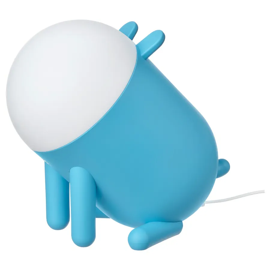 چراغ رومیزی کودک LED قابل تنظیم نور/آبی سگی ایکیا مدل GREJSIMOJS