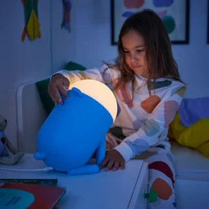 چراغ رومیزی کودک LED قابل تنظیم نور/آبی سگی ایکیا مدل GREJSIMOJS
