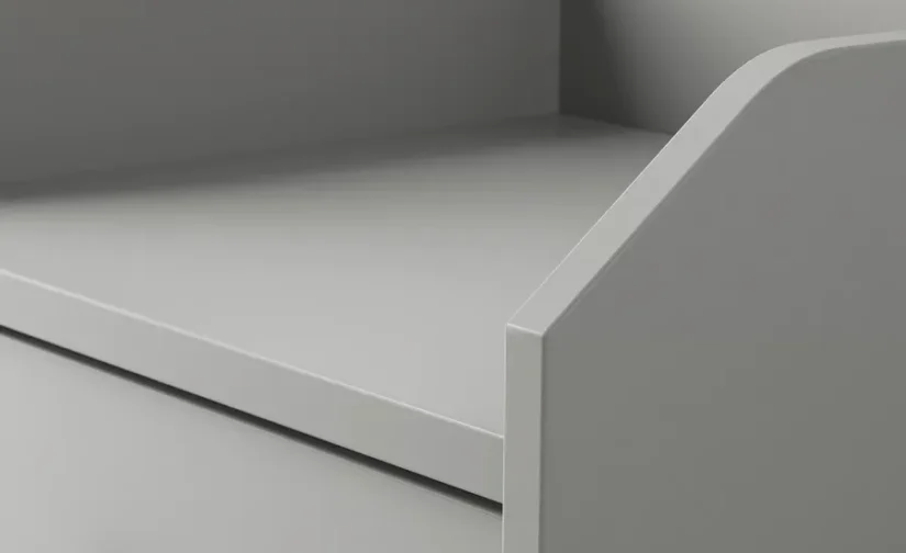 میز کنار تخت خاکستری سایز ۴۰x۳۶ ایکیا مدل HAUGA