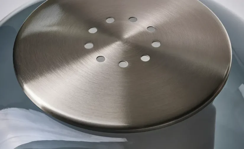 آباژور رومیزی شیشه روکش نیکل/خاکستری ایکیا مدل HÖGVIND