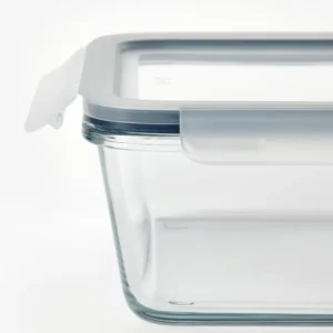 ظرف غذا با درب مستطیل/شیشه پلاستیکی ۳.۱ لیتری ایکیا مدل IKEA 365+