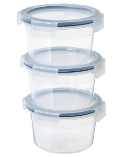 ظرف غذا با درب گرد/پلاستیکی سایز 750 میلی‌لیتر ایکیا مدل IKEA 365+