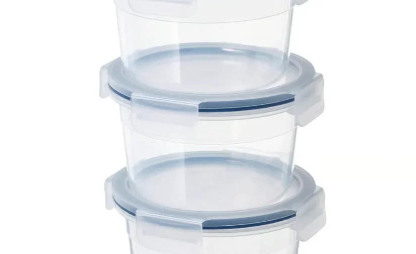 ظرف غذا با درب گرد/پلاستیکی سایز 750 میلیلیتر ایکیا مدل IKEA 365+