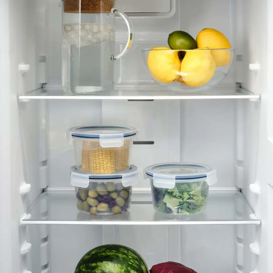 ظرف غذا با درب گرد/پلاستیکی سایز 750 میلیلیتر ایکیا مدل IKEA 365+