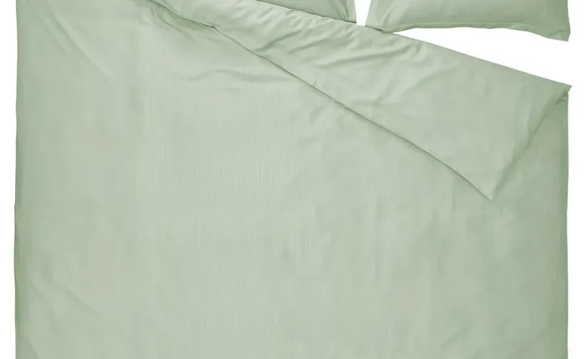 روتختی و ۲ روبالشی خاکستری روشن-سبز سایز ۲۴۰x۲۲۰/۵۰x۸۰ ایکیا مدل LÄKEVÄNDEROT