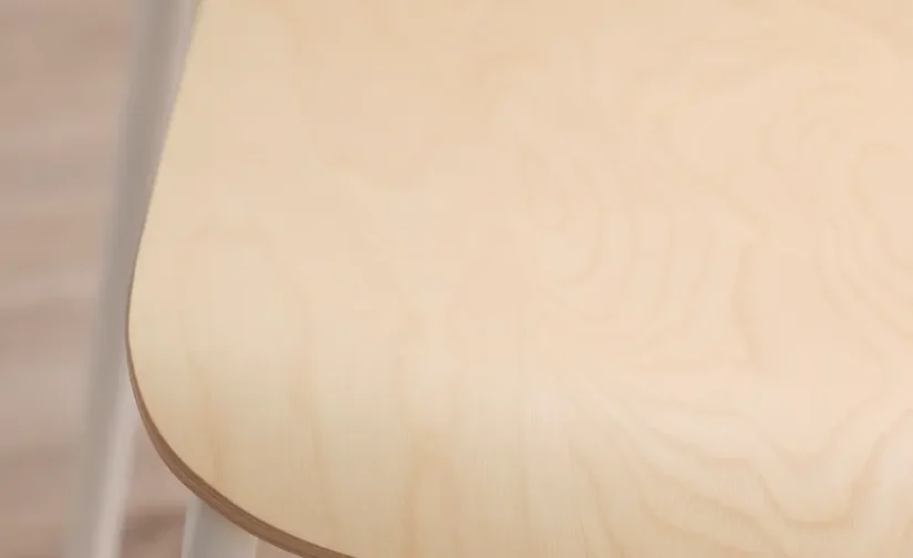 صندلی کنفرانس روکش چوب توس/سفید ایکیا مدل LÄKTARE