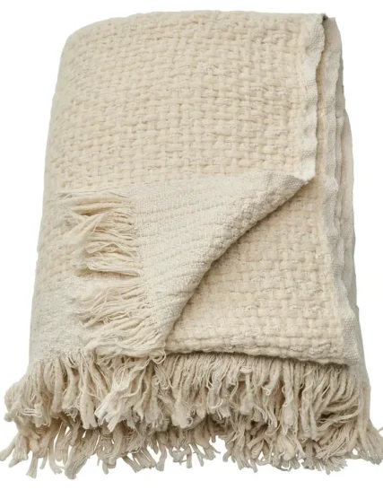 شال مبل شیری رنگ ایکیا مدل LAPPTÅG