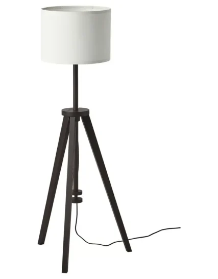 آباژور ایستاده قهوه‌ای خاکستری/سفید ایکیا مدل LAUTERS