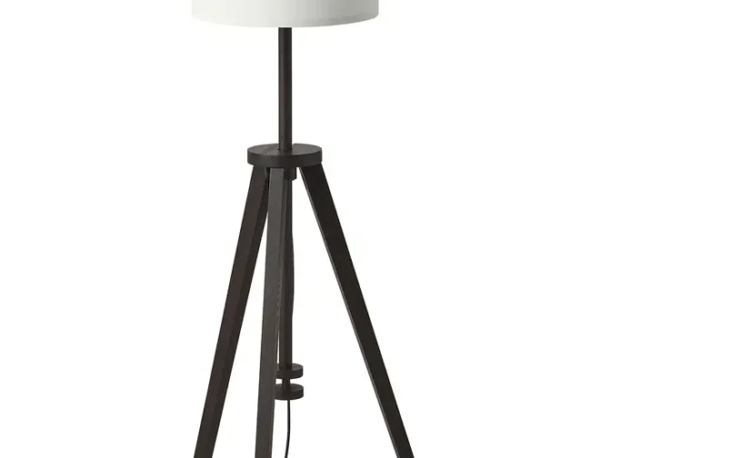 آباژور ایستاده قهوهای خاکستری/سفید ایکیا مدل LAUTERS