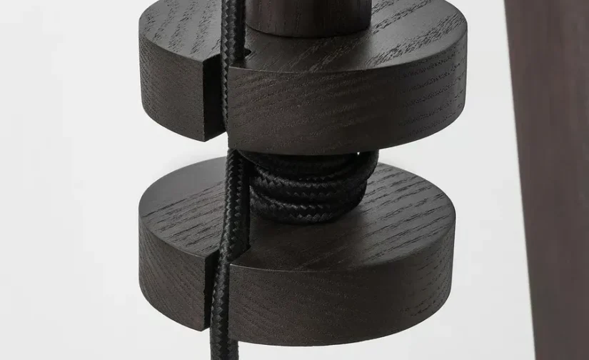 آباژور ایستاده قهوهای خاکستری/سفید ایکیا مدل LAUTERS