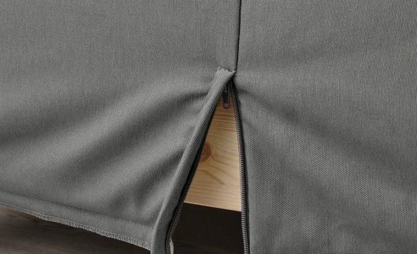 تشک چاک دار پایه دار / خاکستری تیره سایز 90x200 ایکیا مدل LYNGÖR