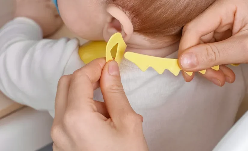 سرویس غذاخوری ۴ تکه نوزاد رنگ زرد روشن ایکیا مدل MATA