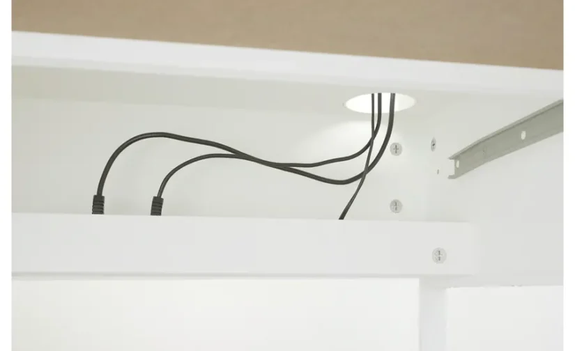 میز و صندلی سفید/فیروزه‌ای ایکیا مدل MICKE / DAGNAR