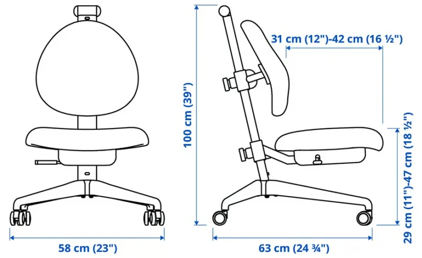 میز و صندلی سفید/زرد ایکیا مدل MICKE / DAGNAR