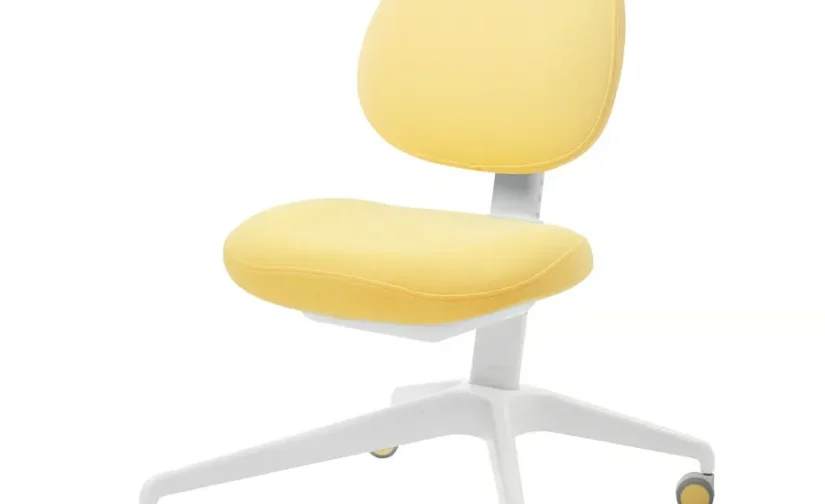 میز و صندلی سفید/زرد ایکیا مدل MICKE / DAGNAR