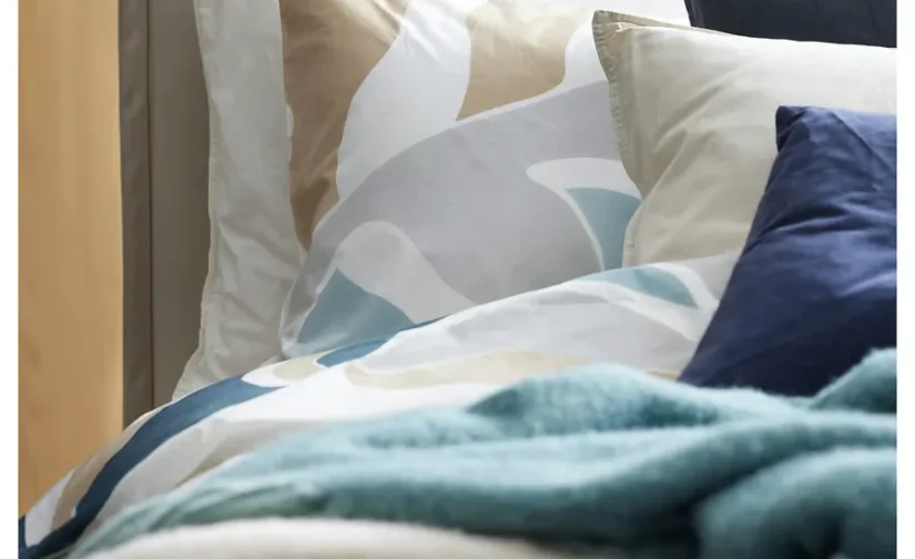 روتختی و ۲ روبالشی چند رنگ سایز ۲۴۰x۲۲۰/۵۰x۸۰ ایکیا مدل MYGGLASVINGE