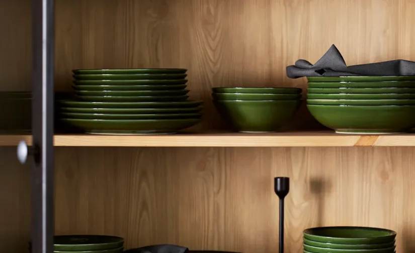 بشقاب سبز سایز ۲۶ سانتی‌متر ایکیا مدل PELARKAKTUS