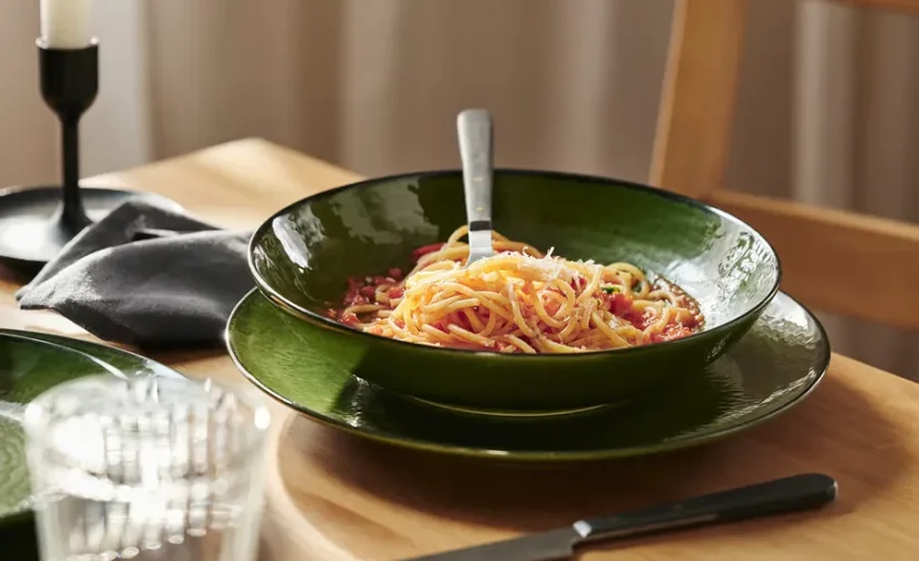 بشقاب سبز سایز ۲۶ سانتی‌متر ایکیا مدل PELARKAKTUS