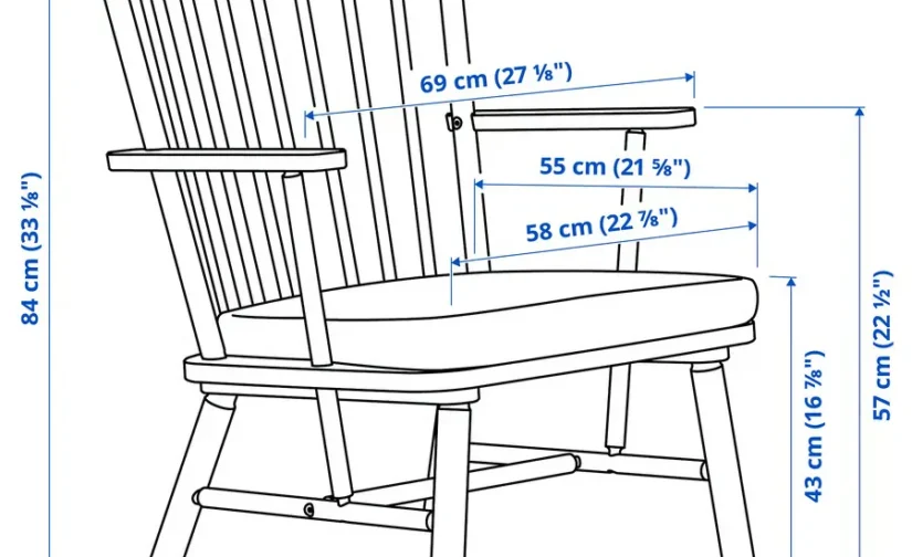 صندلی راحتی مشکی/تیبلبی بژ/خاکستری ایکیا مدل PERSBOL