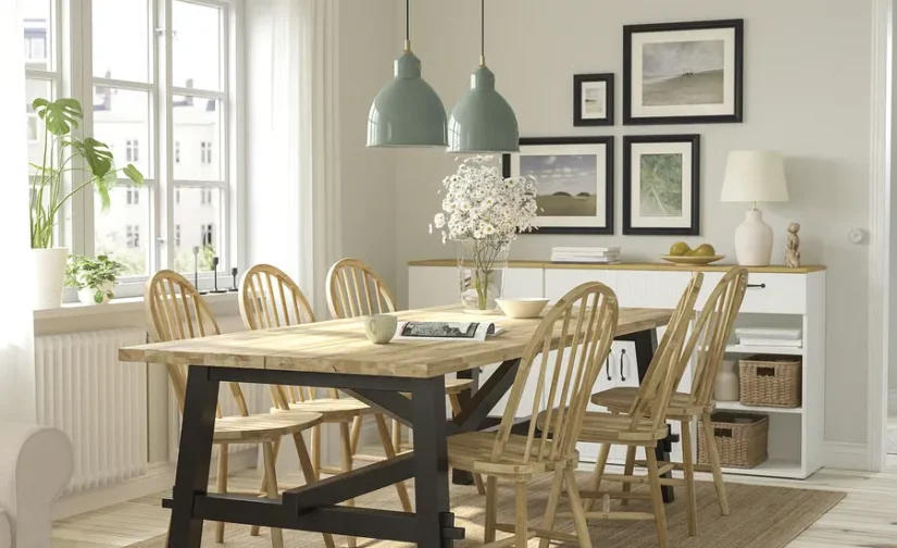 لوستر خاکستری-سبز ایکیا مدل RÖDFLIK