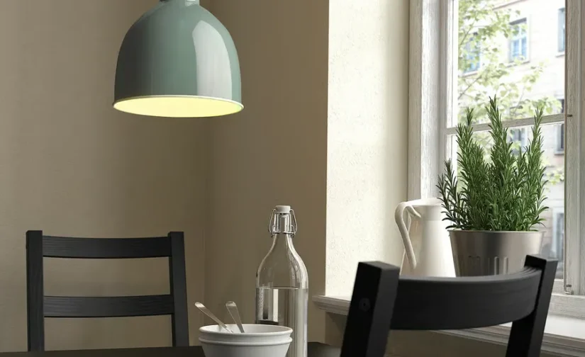 لوستر خاکستری-سبز ایکیا مدل RÖDFLIK