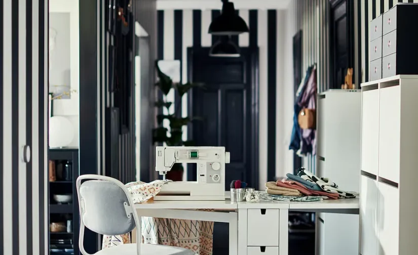 لوستر مشکی سایز ۳۸ سانتی‌متر ایکیا مدل SKURUP