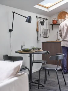 میز آنتراسیت مشکی سایز ۷۰ ایکیا مدل STENSELE
