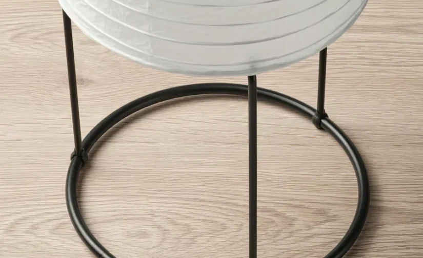 آباژور ایستاده سفید/مشکی ایکیا مدل STRANDAD