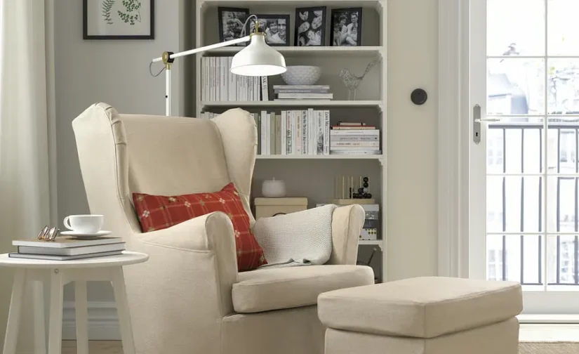 روکش مبل راحتی بژ ناگن ایکیا مدل STRANDMON