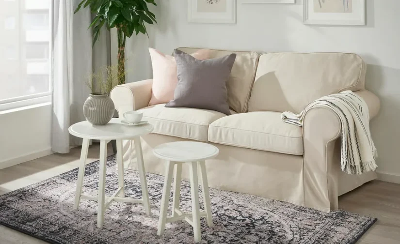 فرش کم پرز چند رنگ سایز 160x240 ایکیا مدل TEBSTRUP